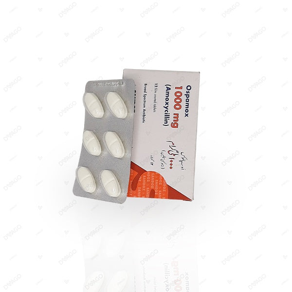 Ospamox Tablets 1000mg (1 Box = 2 Strips) (1 Strip = 6 Tablets)