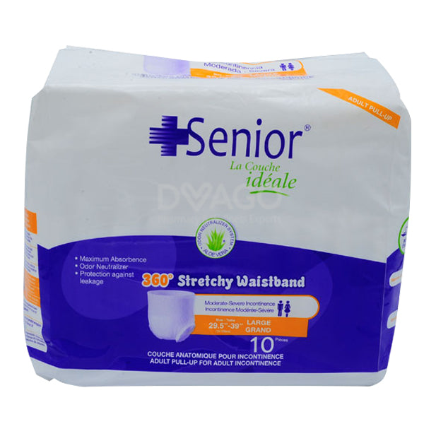 Senior Adult Pull Up size Large 10Pcs