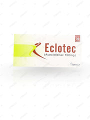 Eclotec Tablets 100mg (1 Box = 3 Strips) (1 Strip = 10 Tablets)