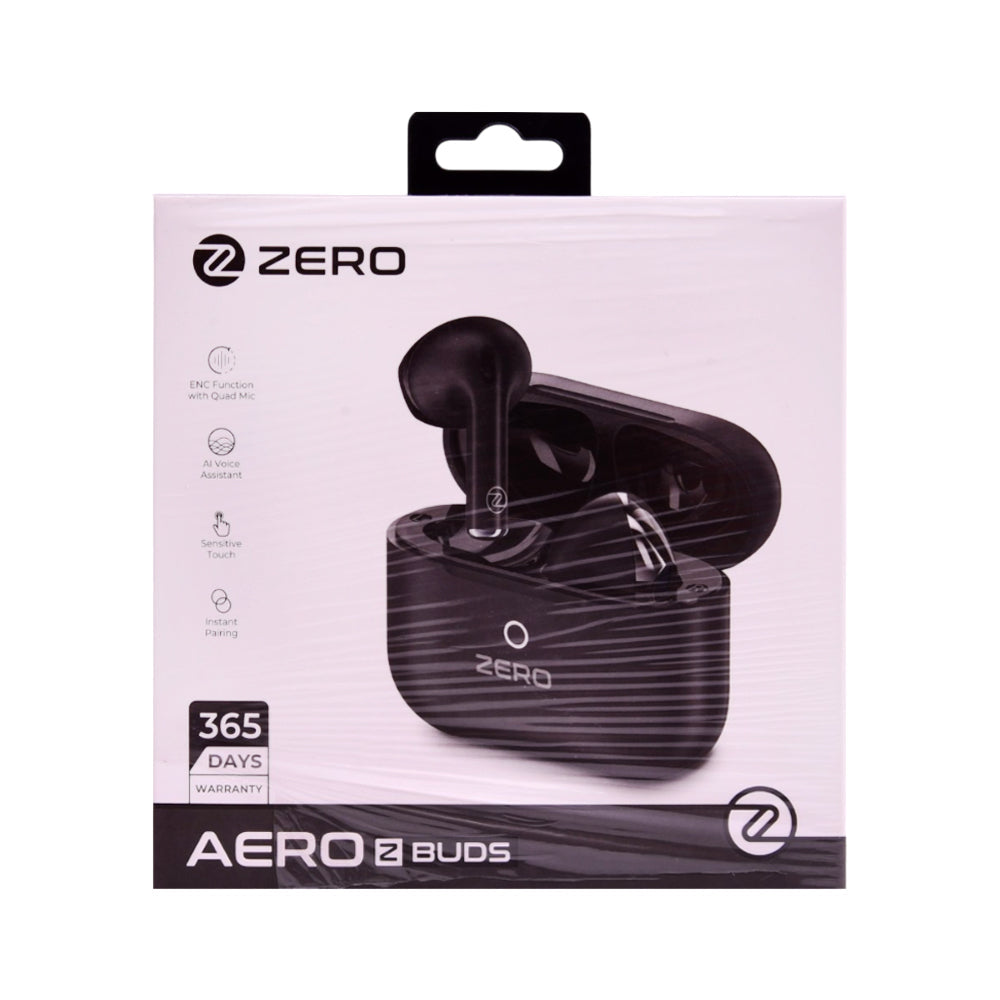 ZERO AERO Z BUDS JET BLACK Default Title - MamasJan Gift counter