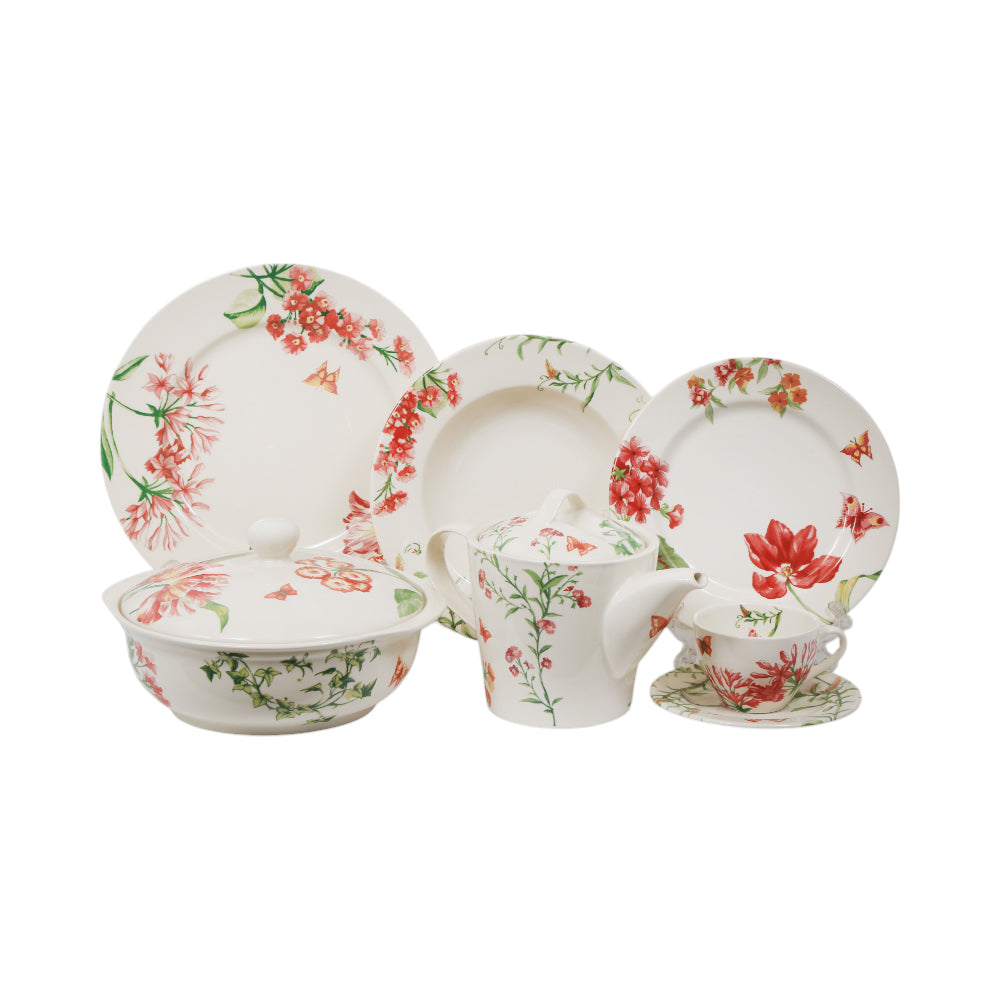 DINNER SET 85PC CLAYTON 0704F BASIC Default Title - MamasJan Crockery