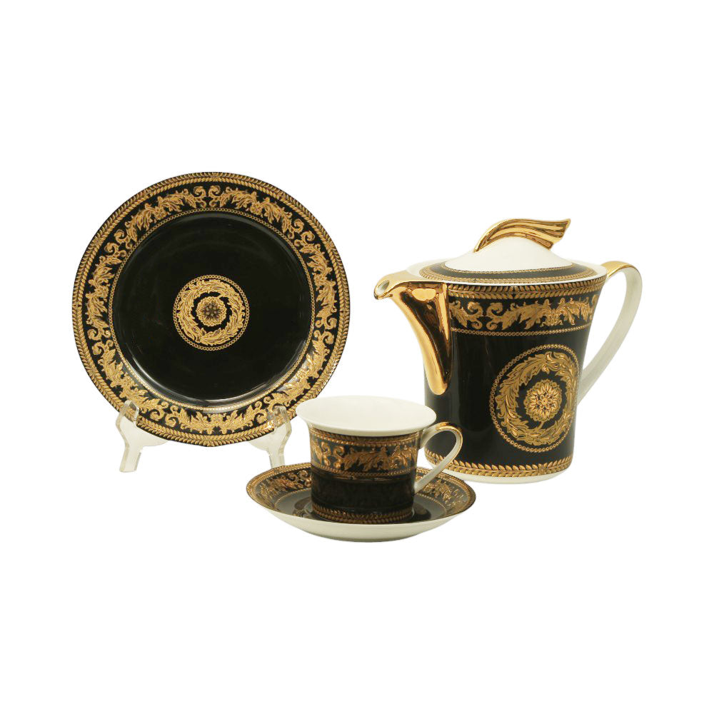 TEA SET 24PC ROYAL BISTRO 24-639 Default Title - MamasJan Crockery