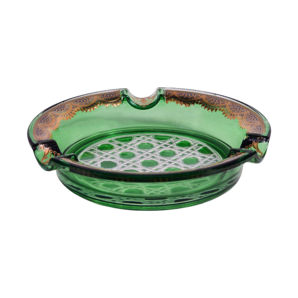ASHTRAY CRYSTAL BRASS 1116 A3332-211-A10 BASIC Default Title - MamasJan Decoration