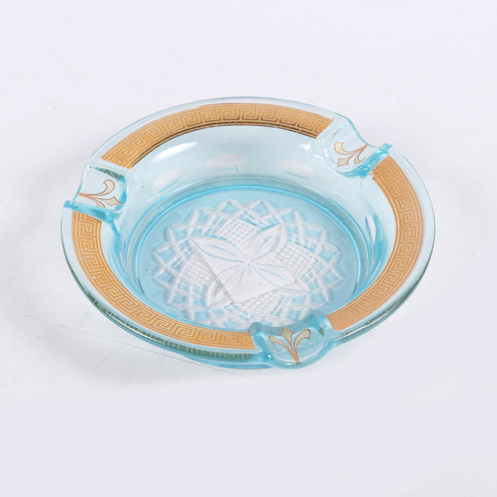 Ashtray Crystal Brass 1117 B2120-A06 Basic Default Title - MamasJan Decoration