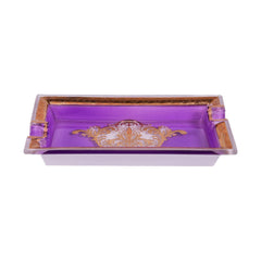 ASHTRAY CRYSTAL BRASS 1115 A3326-C05 BASIC Default Title - MamasJan Decoration