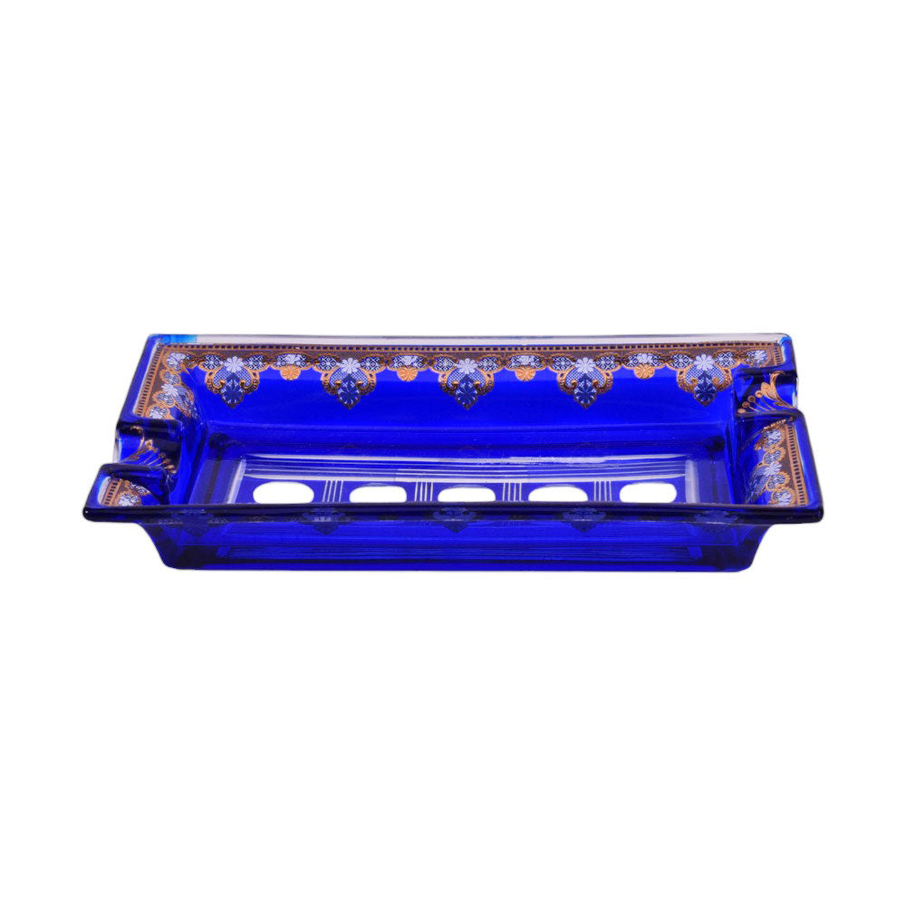 ASHTRAY CRYSTAL BRASS 1115 A3329-202-A02 BASIC Default Title - MamasJan Decoration