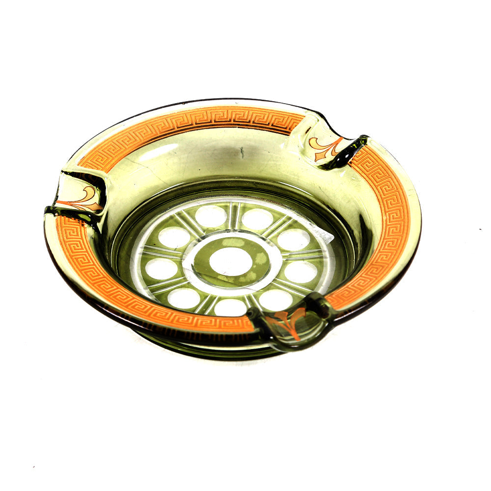 Ashtray Crystal Brass 1117 B2202-A04 Basic Default Title - MamasJan Decoration