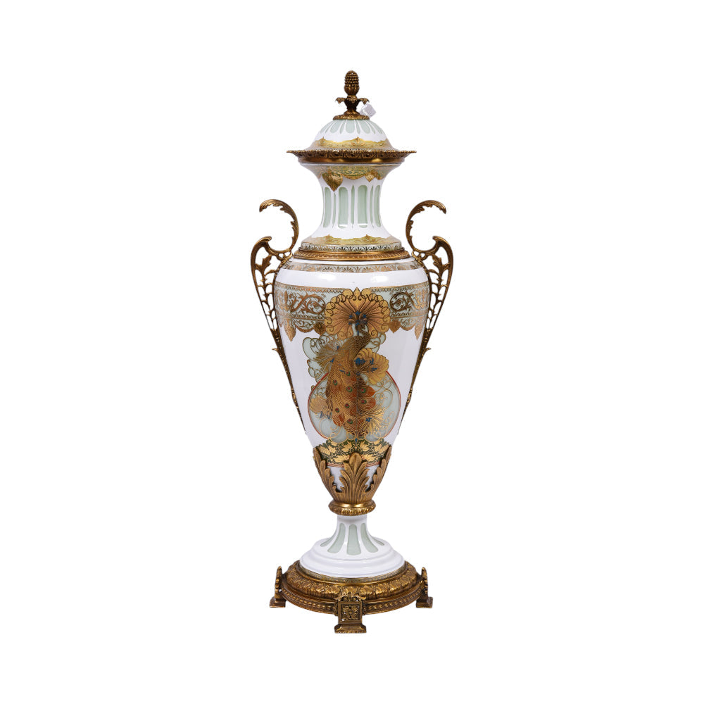 BOWL CANDY CRYSTAL BRASS E22004-2 PCT01-1 BASIC Default Title - MamasJan Decoration