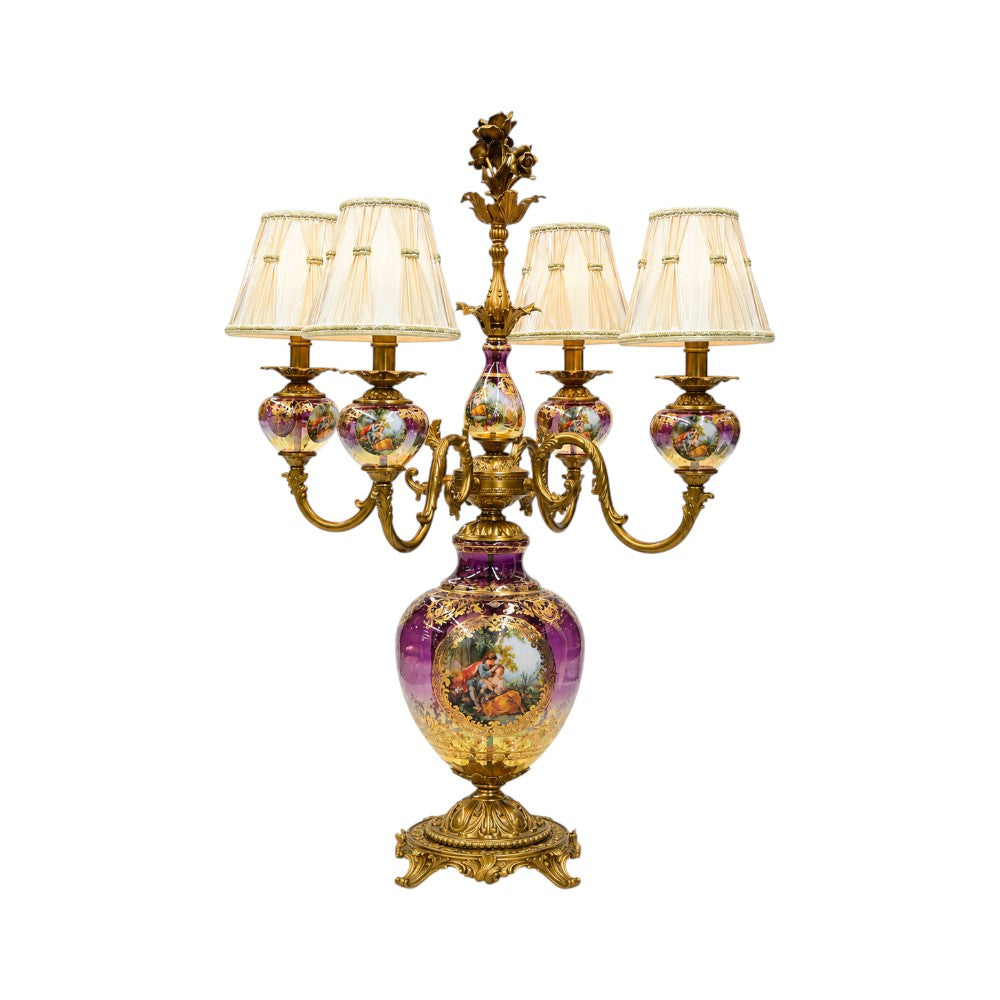 TABLE LAMP CRYSTAL BRASS XM03-2-W J214-01-902 BASIC Default Title - MamasJan Furniture