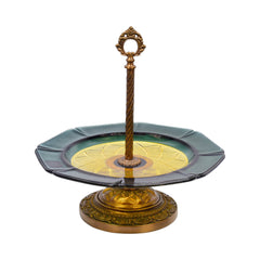 DISH CRYSTAL BRASS XT320 BASIC Default Title - MamasJan Decoration