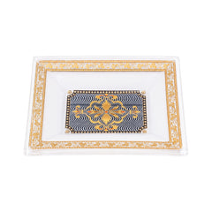SOAP DISH CRYSTAL BRASS 1152 B2327B-B02 BASIC Default Title - MamasJan Decoration