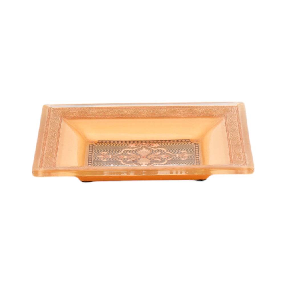 SOAP DISH CRYSTAL BRASS 1152 B2327B-B11 BASIC Default Title - MamasJan Décor