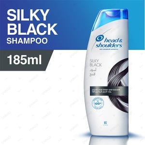 Head & Shoulders Silky Black Anti-Dandruff Shampoo 185ml