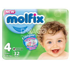 Molfix Baby Diapers Twin Pack Maxi size 4 32Pcs