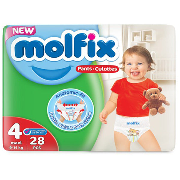 Molfix Baby Diapers Pants Maxi size 4 28Pcs