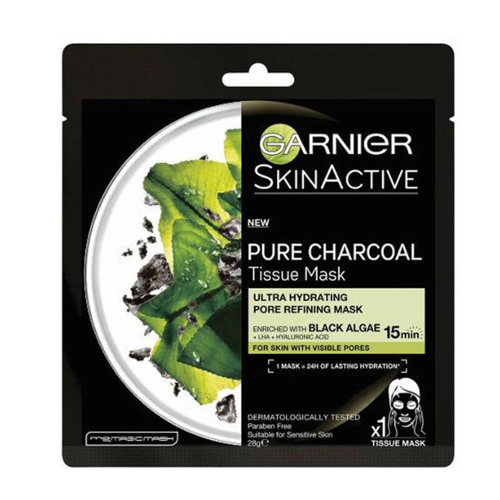 Garnier Skin Active Pure Charcoal Pore Refining + Hydrating Face Mask 28g