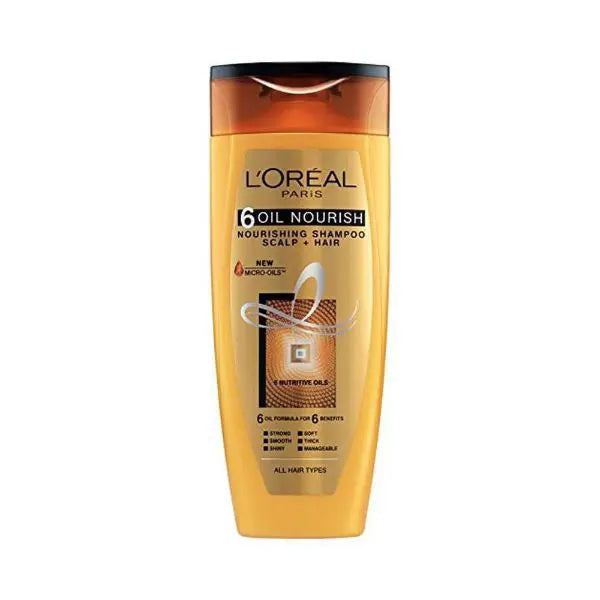 Loreal Paris 6 Oil Nourish Scalp + Hair Nourishing Shampoo 360ml