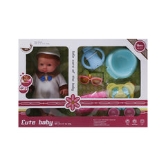 8550-3 BABY W-ACCESSORIES 11INCH A.I Default Title - MamasJan Toys