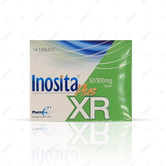 Inosita Plus XR Tablets 50mg/500mg (1 Box = 2 Strips) (1 Strip = 7 Tablets)