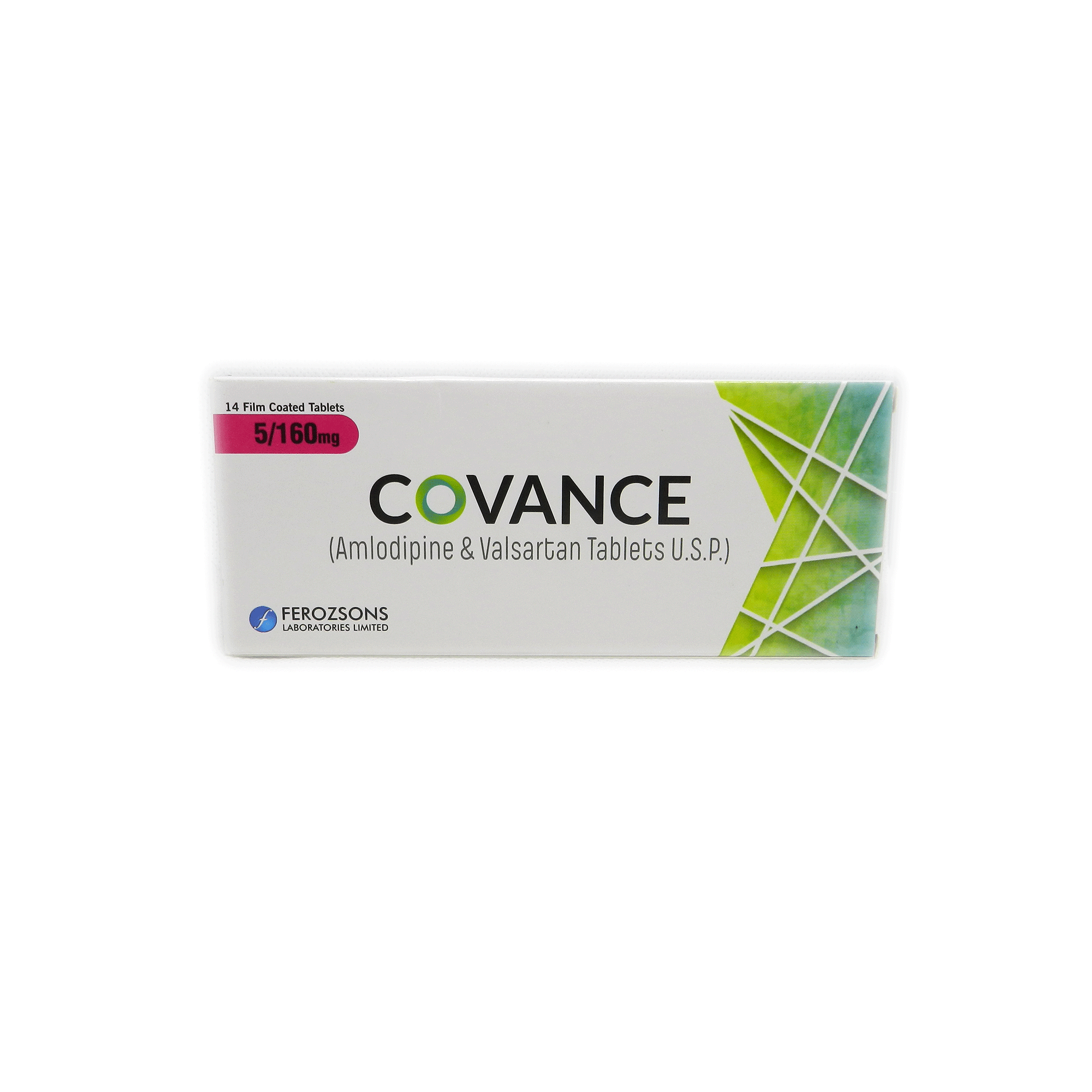 Covance Tablets 5mg/160mg (1 Box = 2 Strips) (1 Strip = 7 Tablets)