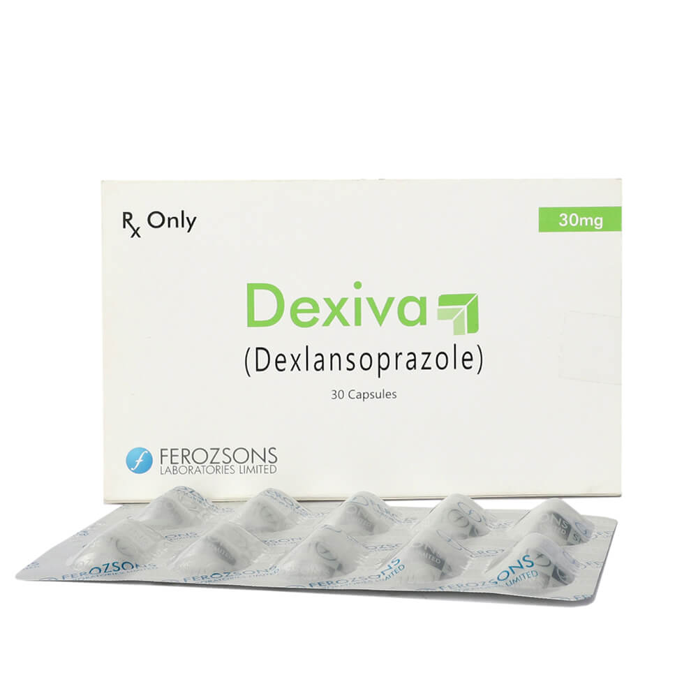 Dexiva Capsules 30mg (1 Box = 3 Strips) (1 Strip = 10 Capsules)
