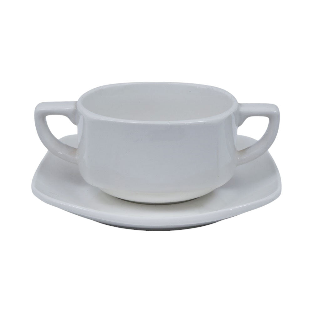 SAUCER CAMEO SQUARE 71240S BASIC (Pack of 6) Default Title - MamasJan Crockery