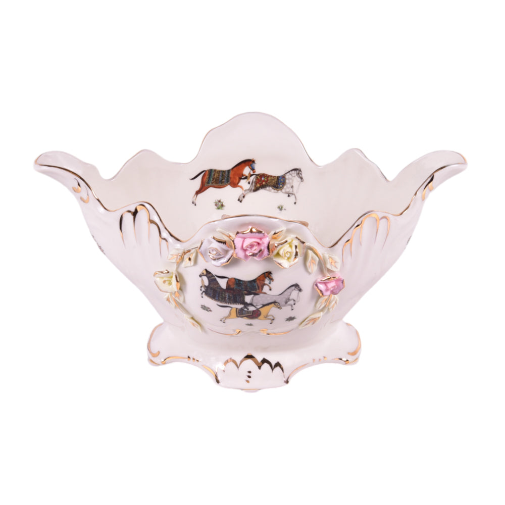 BOWL PORCELAIN HCH711-333-4 BASIC Default Title - MamasJan Decoration