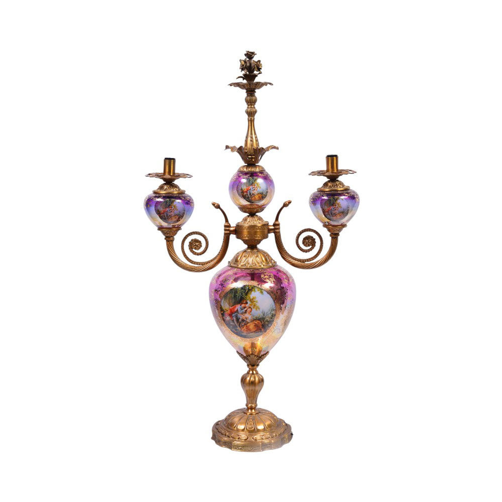 TABLE LAMP BRASS XM14-1-L J214-02-901 BASIC Default Title - MamasJan Décor