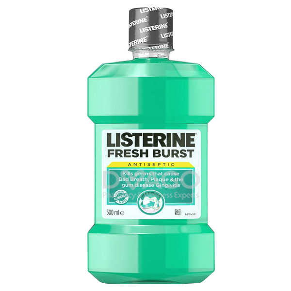 Listerine Fresh Burst Mouthwash 500ml