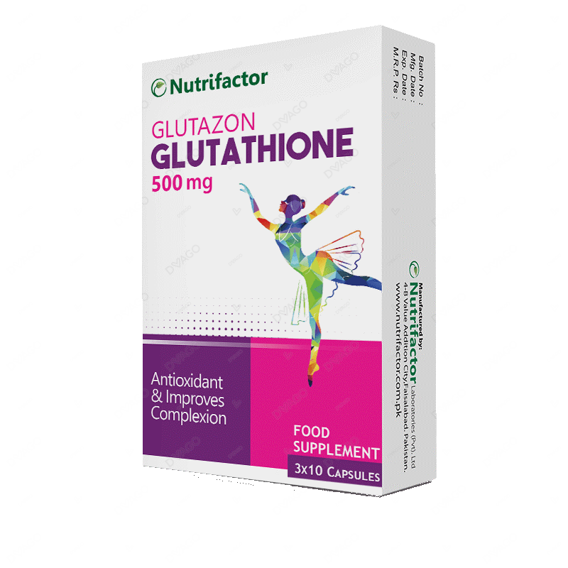 Nutrifactor Glutazon Capsules 500mg  (1 Bottle = 30 Capsules)