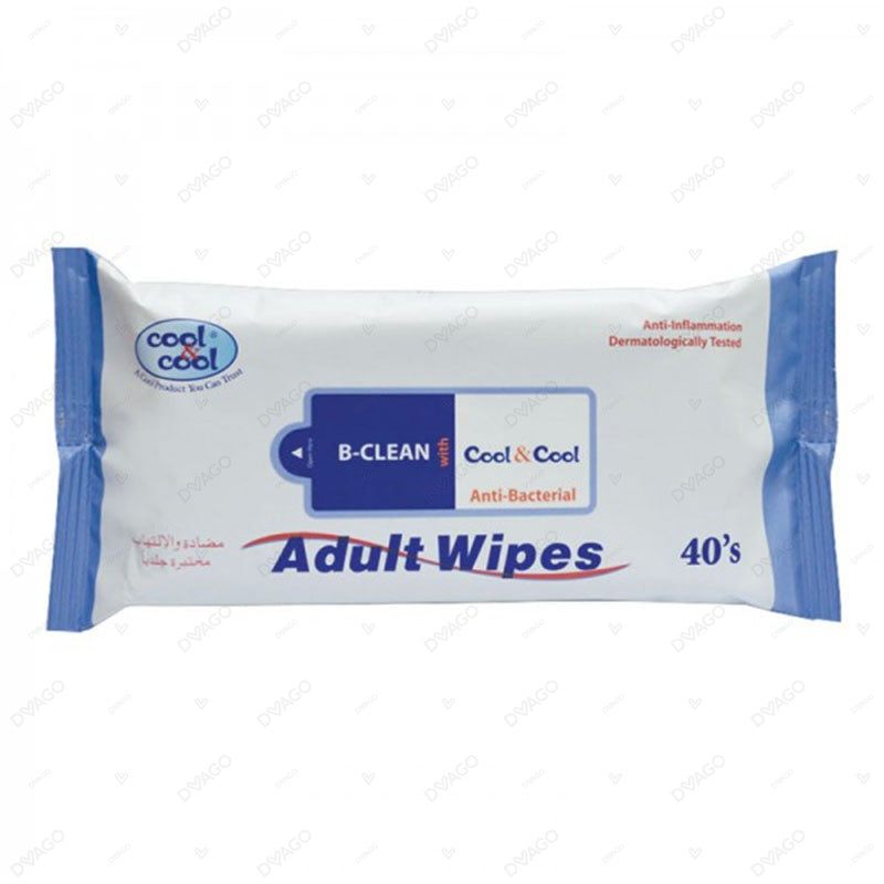 Cool & Cool Sanitizing Wipes (Pack of 40)