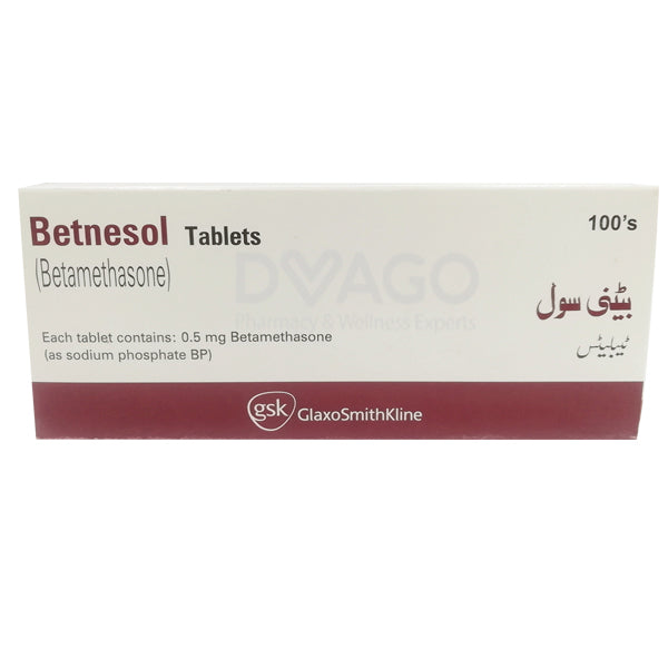 Betnesol Tablets 0.5mg (1 Strip = 10 Tablets)