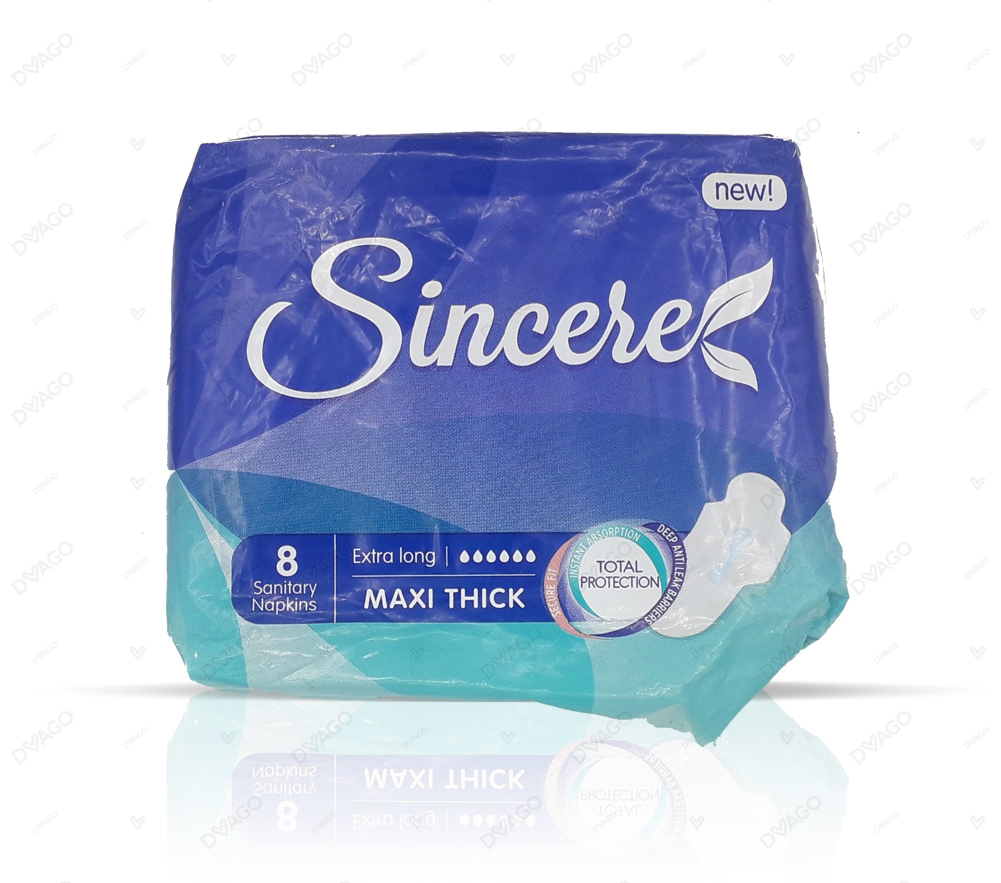 Sincere Maxi Thick Extra Long Sanitary Napkins 8Pcs