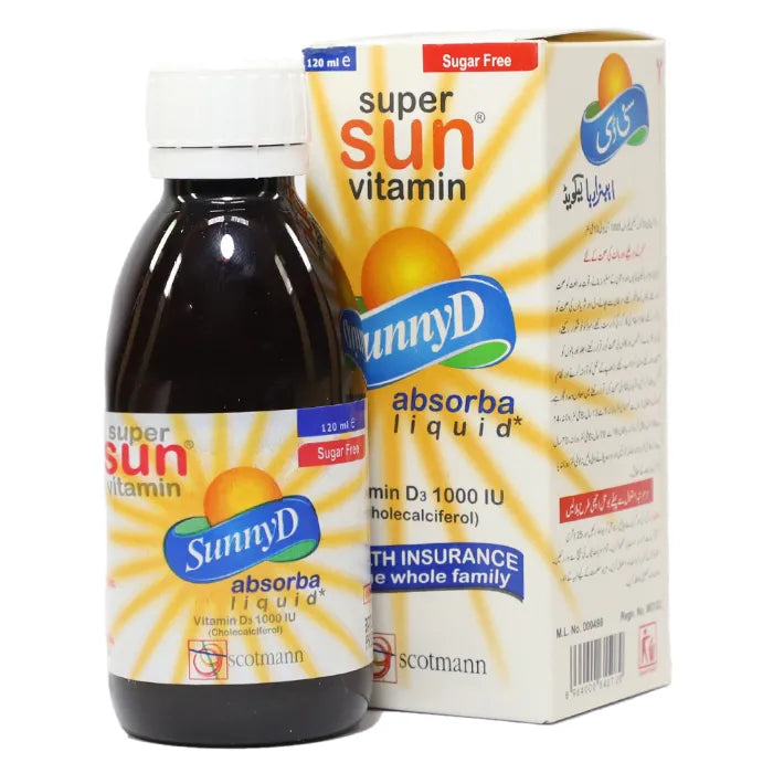 SunnyD 120ml Syrup 1000IU/10ml