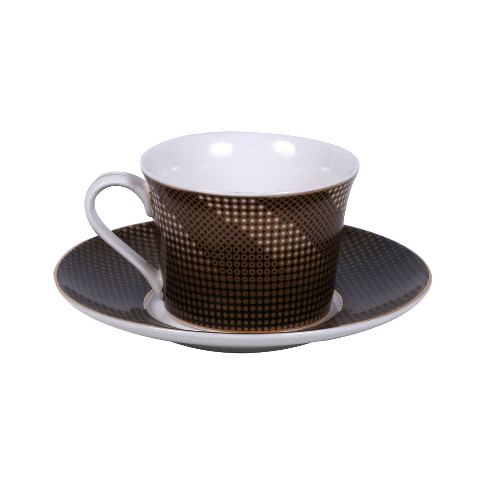 CUP & SAUCER SET ROYAL BISTRO 12PC 12-LM-206 BASIC Default Title - MamasJan Crockery