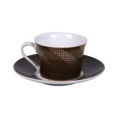 CUP & SAUCER SET ROYAL BISTRO 12PC 12-LM-206 BASIC Default Title - MamasJan Crockery