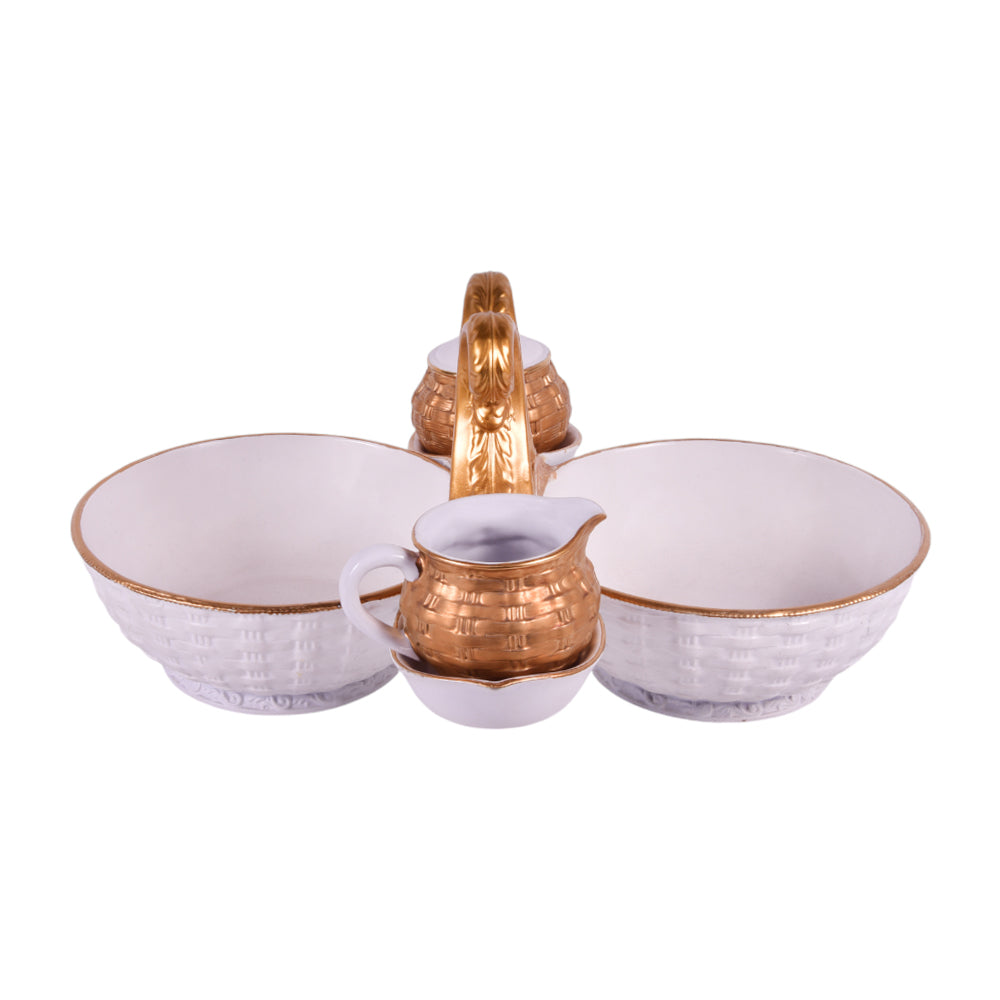 BOWL FRUIT IR D-504-14 BASIC Default Title - MamasJan Decoration