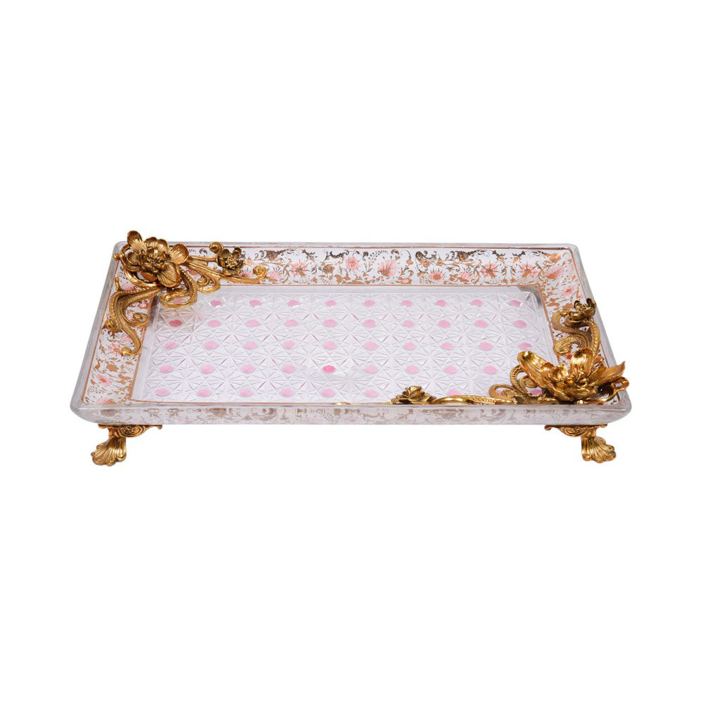 DISH CRYSTAL BRASS E8-P35001-1 J335-HW03-A49 BASIC Default Title - MamasJan Décor