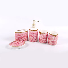 Bath Room Set 5Pc Royal Bistro K061-5-674R Basic Default Title - MamasJan Decoration