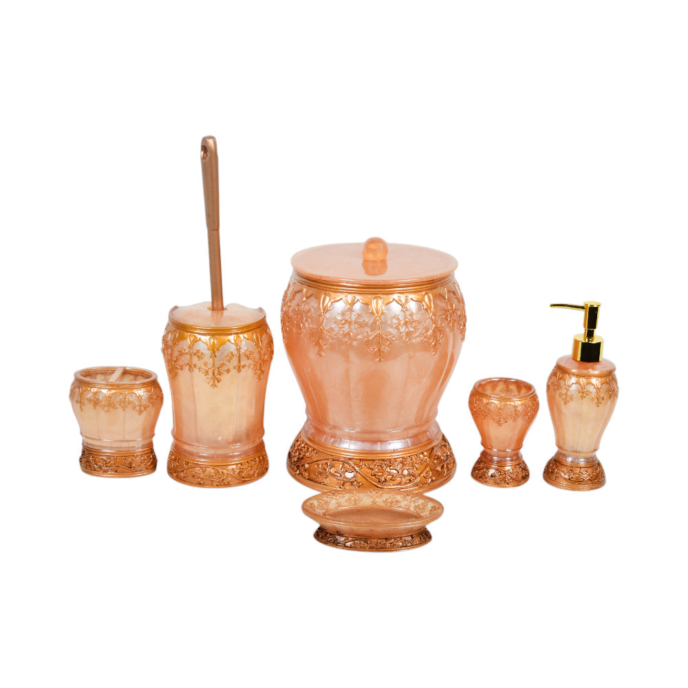 BATH ROOM SET 6PC IR SMS487 Default Title - MamasJan Decoration
