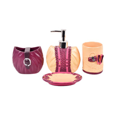 BATH ROOM SET 4PC IR 079 BASIC Default Title - MamasJan Decoration