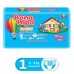 Bona Papa Magic Baby Diapers Newborn size 1 50Pcs