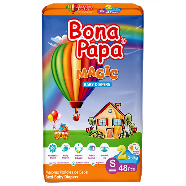 Bona Papa Magic Baby Diapers Small size 2 48Pcs