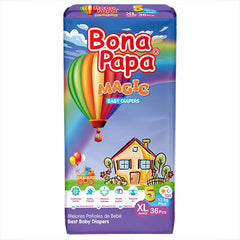 Bona Papa Magic Baby Diapers Extra Large size 5 36Pcs