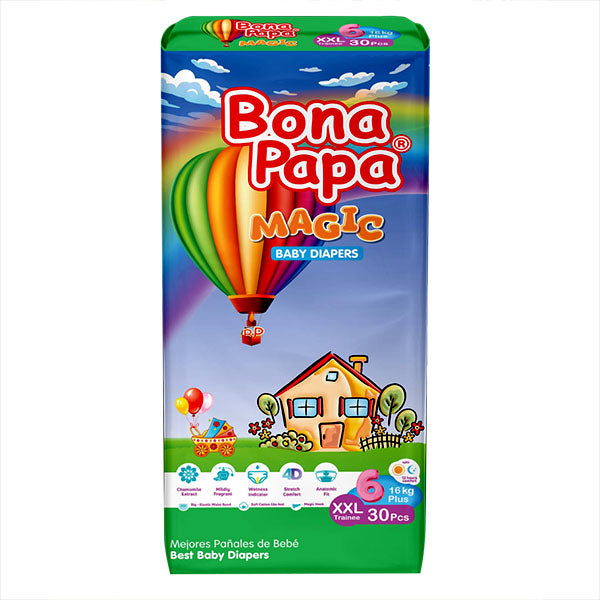 Bona Papa Magic Baby Diapers XXL size 6 30Pcs