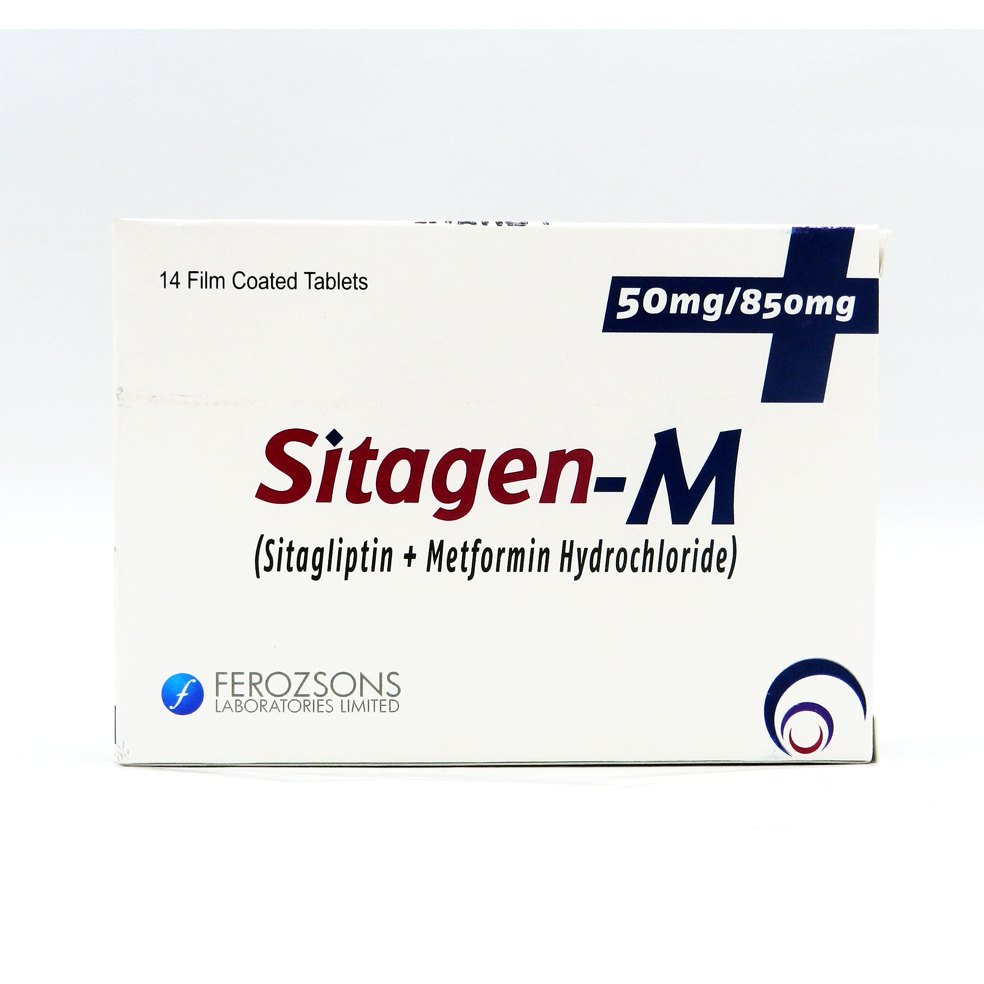 Sitagen-M Tablets 50mg/850mg (1 Box = 2 Strips) (1 Strip = 7 Tablets)