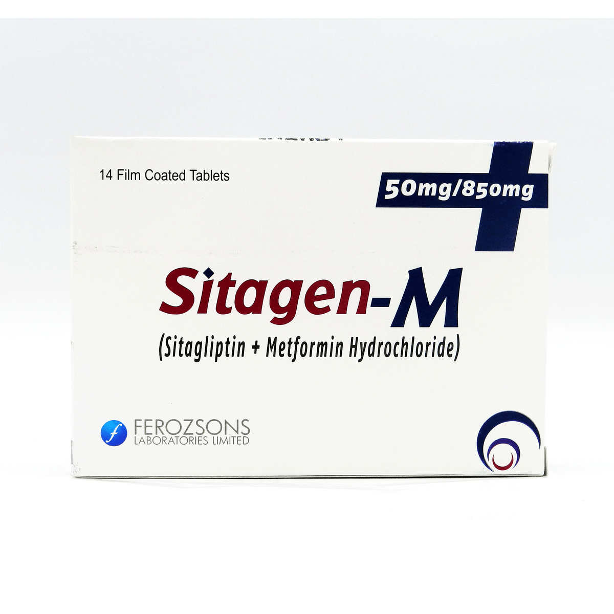 Sitagen-M Tablets 50mg/850mg (1 Box = 2 Strips) (1 Strip = 7 Tablets)