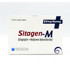 Sitagen-M Tablets 50mg/850mg (1 Box = 2 Strips) (1 Strip = 7 Tablets)
