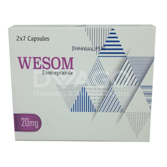 Wesom Capsules 20mg (1 Box = 3 Strips) (1 Strip = 10 Capsules)