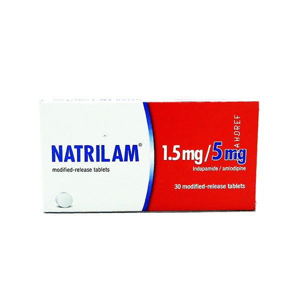 Natrilam Tablets 1.5mg/5mg  (1 Strip = 10 Tablets)
